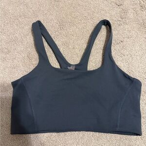 Free People Charcoal Gray Racerback Sports Bra